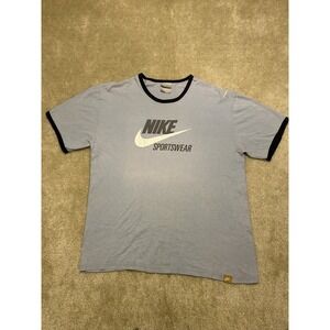 Vintage Nike Shirt Mens XL Sportswear Ringer Tee Short Sleeve Casual Swoosh
